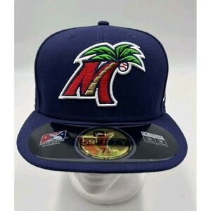 Fort Myers Miracle Mighty Muscles Fitted Hat Cap 7-1/4 New Era 59Fifty MiLB NWT